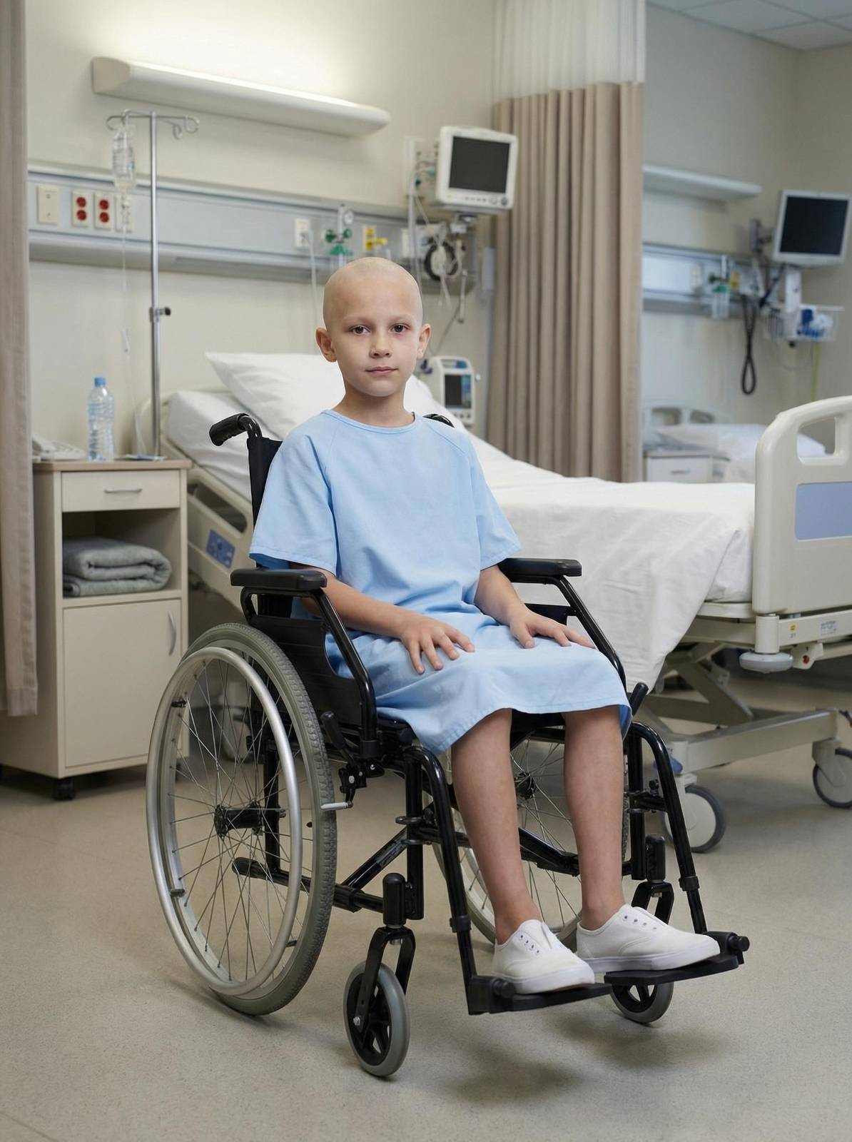 Ethan Miller receiving hospital care